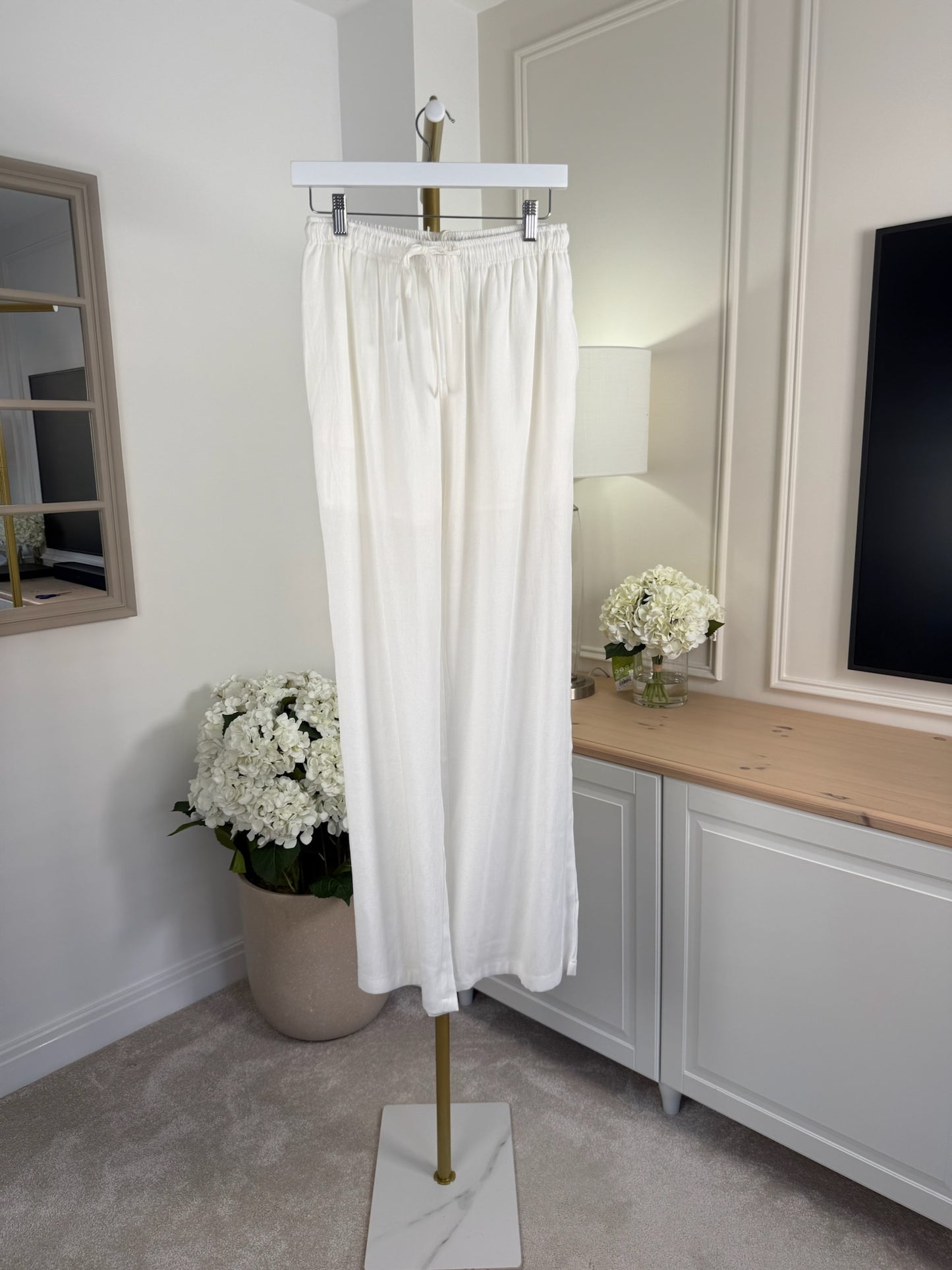 Linen Style Trousers