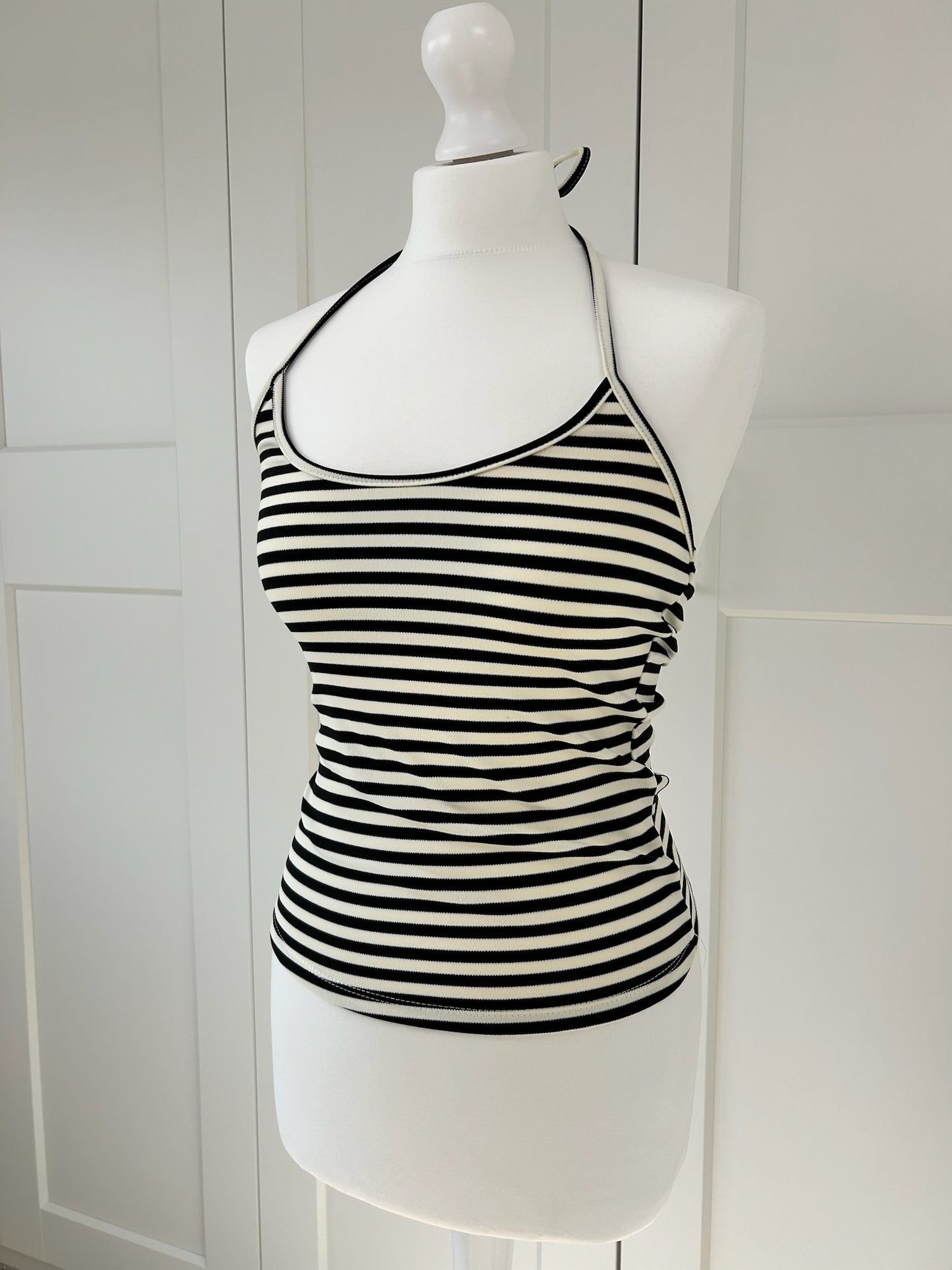 Stripe Halterneck Top