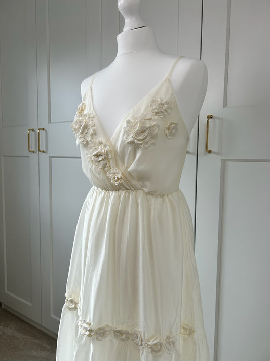 3D Flower Maxi Dress