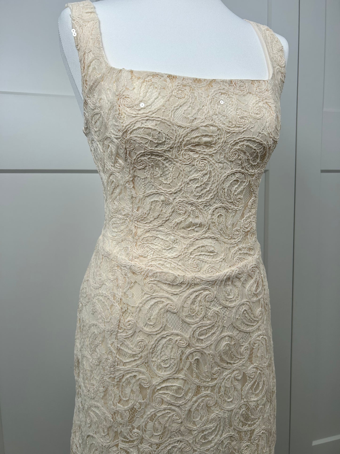 Lace Sequin Mini Dress