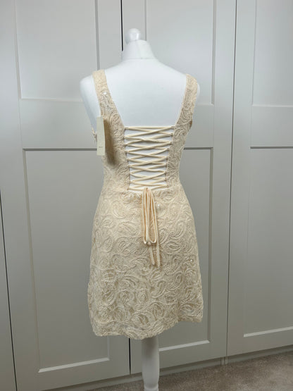Lace Sequin Mini Dress