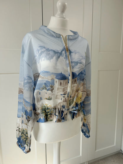 Floral Scenery Bomber Jacket