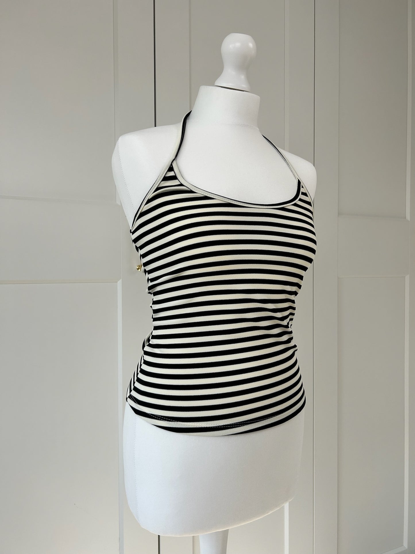 Stripe Halterneck Top
