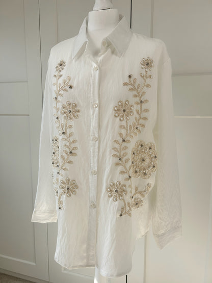 Embroidery Embellished Shirt