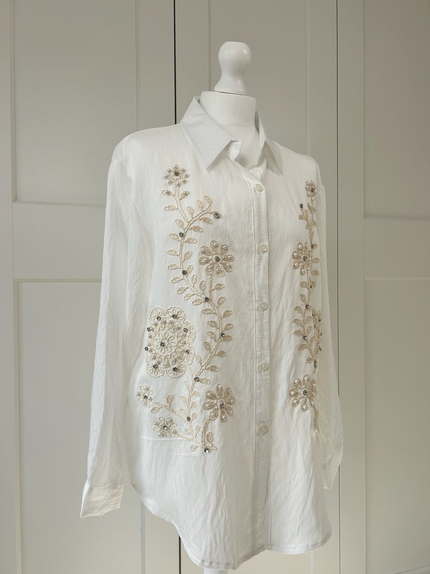 Embroidery Embellished Shirt