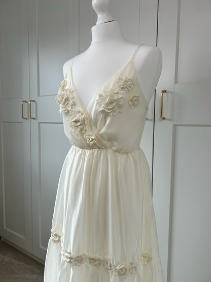3D Flower Maxi Dress