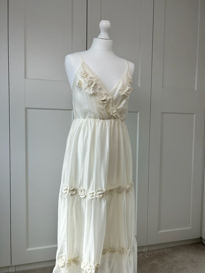 3D Flower Maxi Dress
