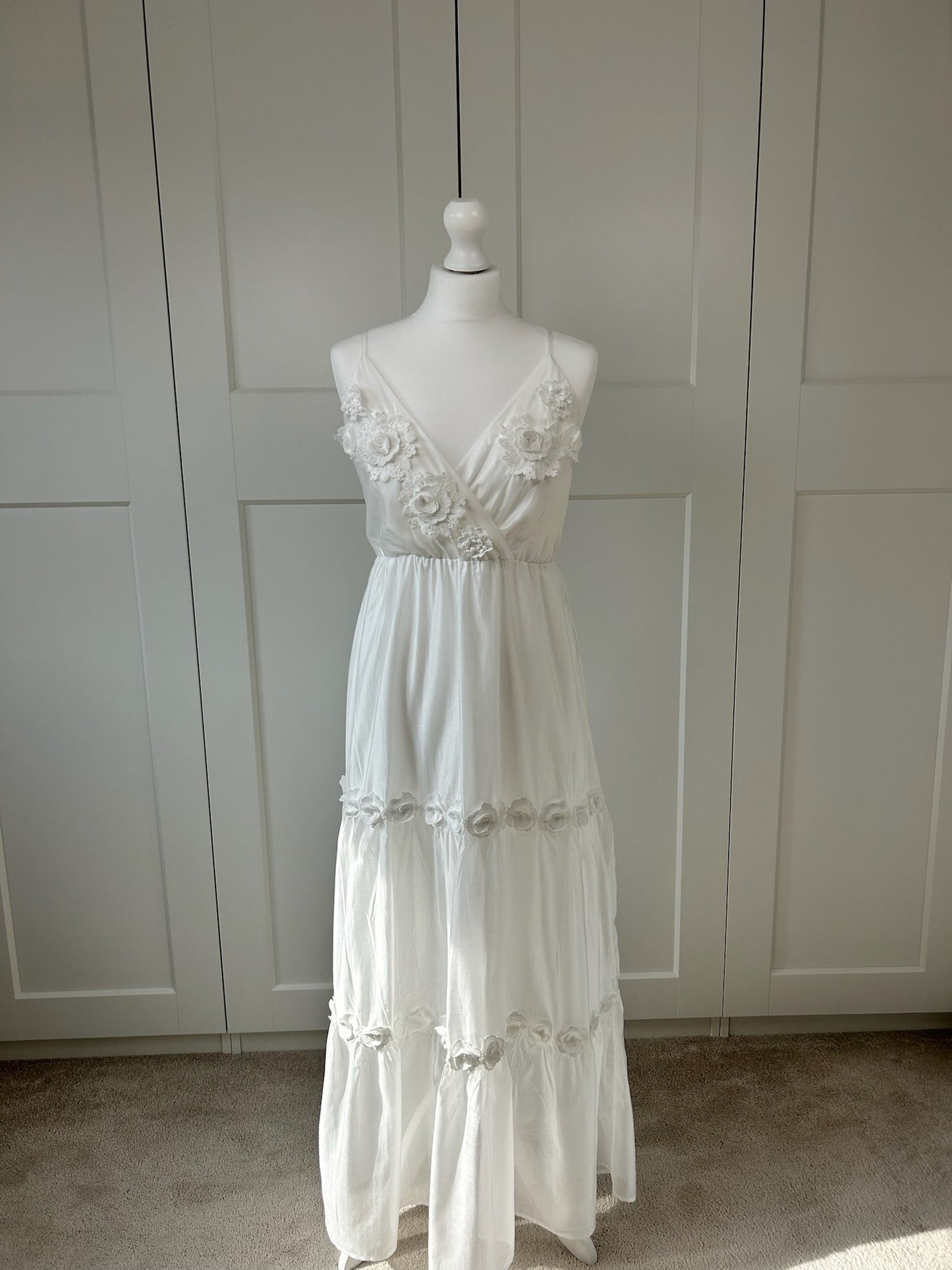 3D Flower Maxi Dress