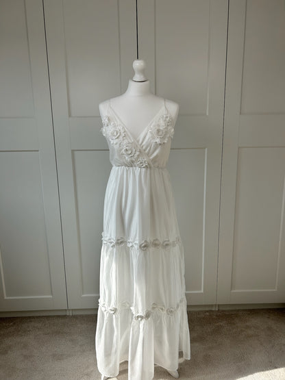 3D Flower Maxi Dress