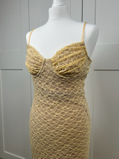 Lemon Lace Dress