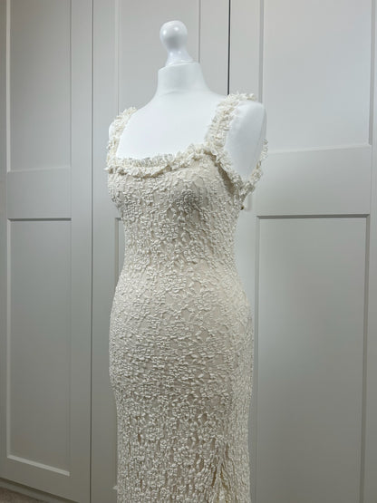 Ruffle Lace Maxi Dress