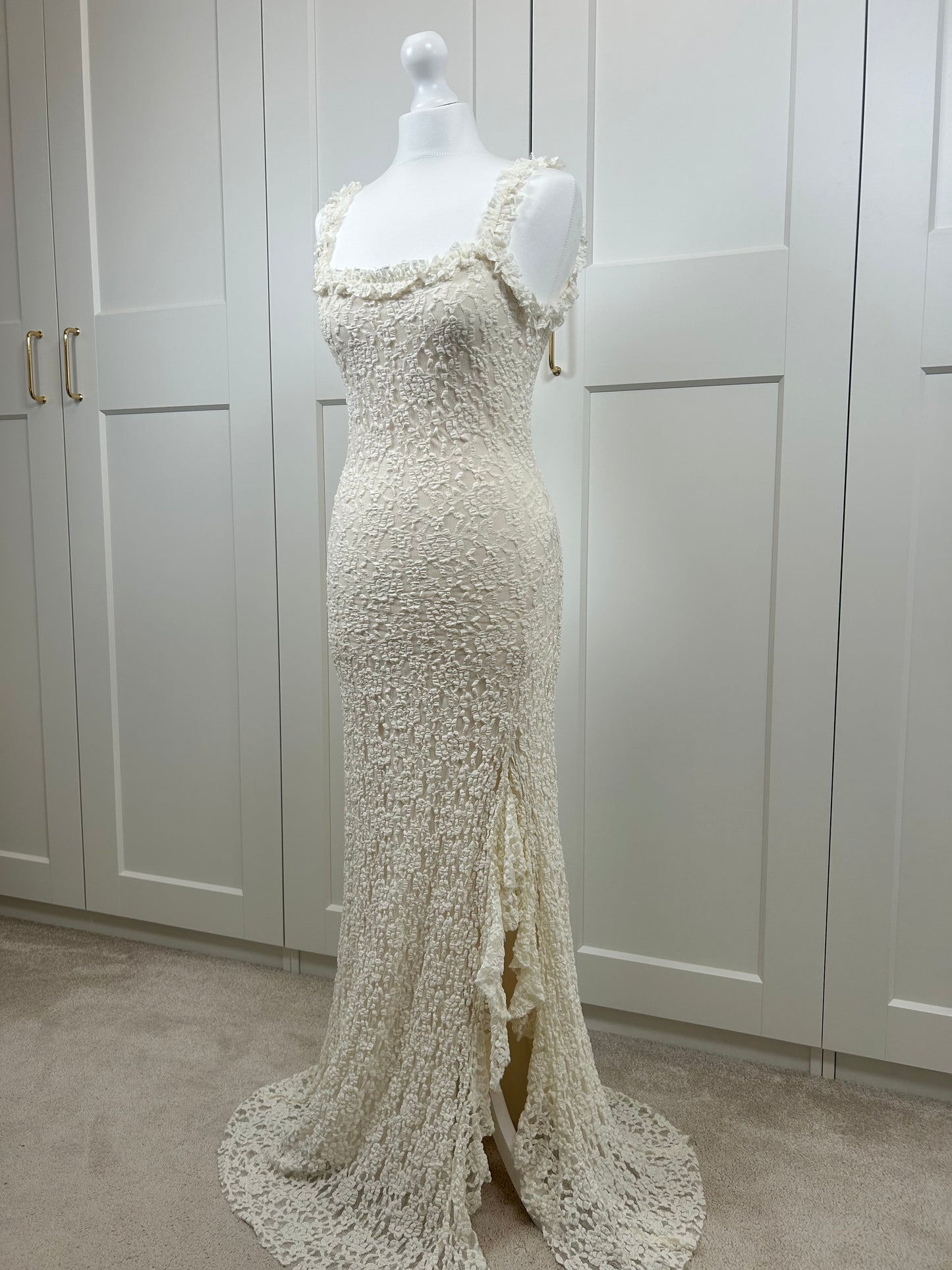 Ruffle Lace Maxi Dress
