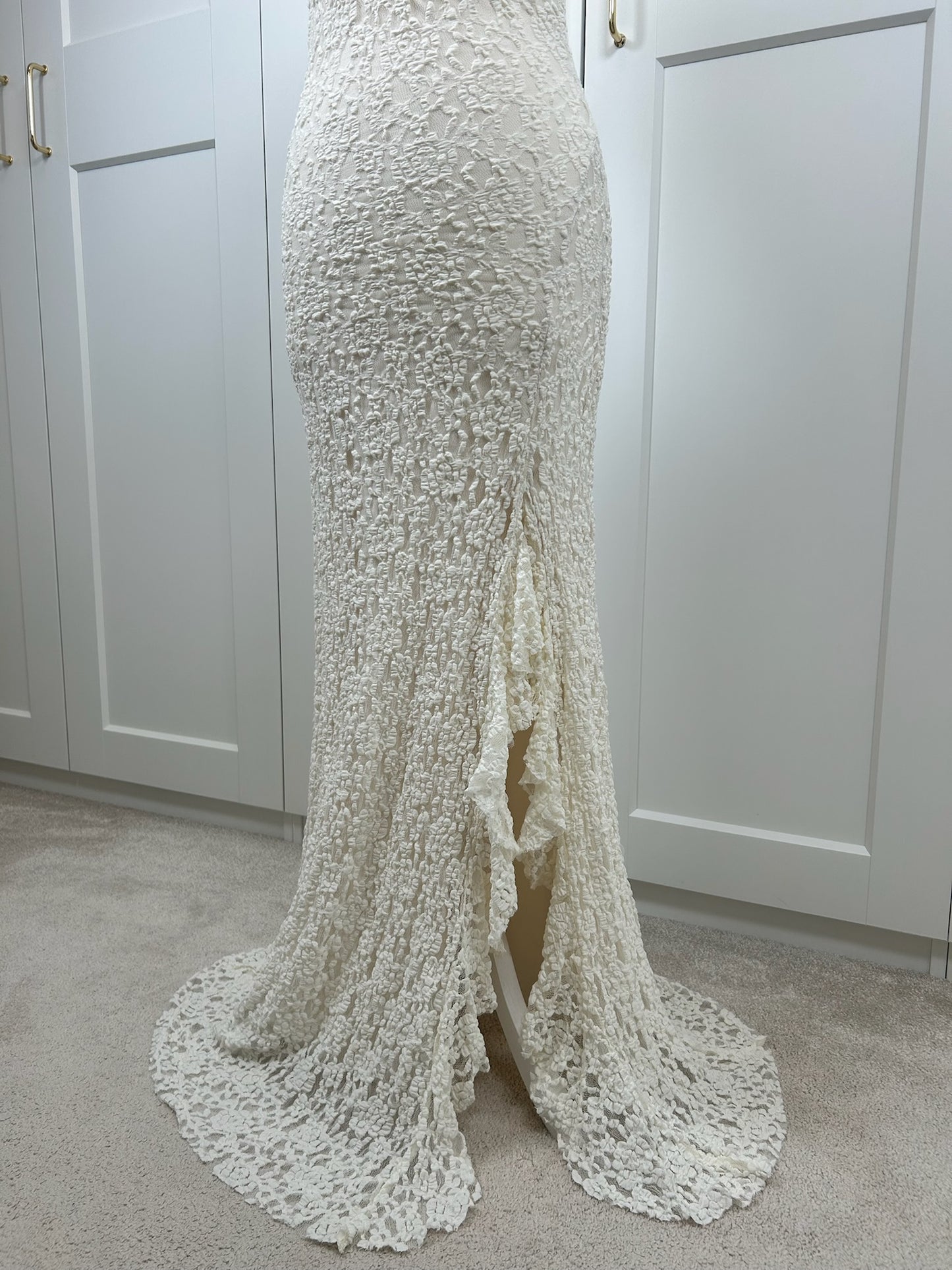 Ruffle Lace Maxi Dress