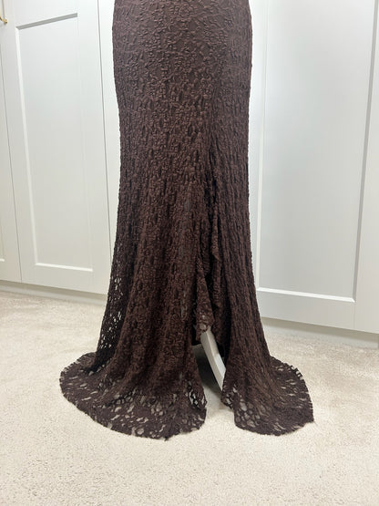 Ruffle Lace Maxi Dress