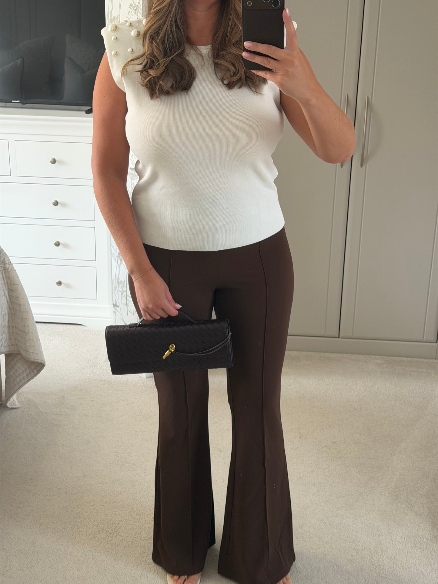Tailored Flared Trousers