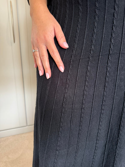 Cable Detail Knit Skirt
