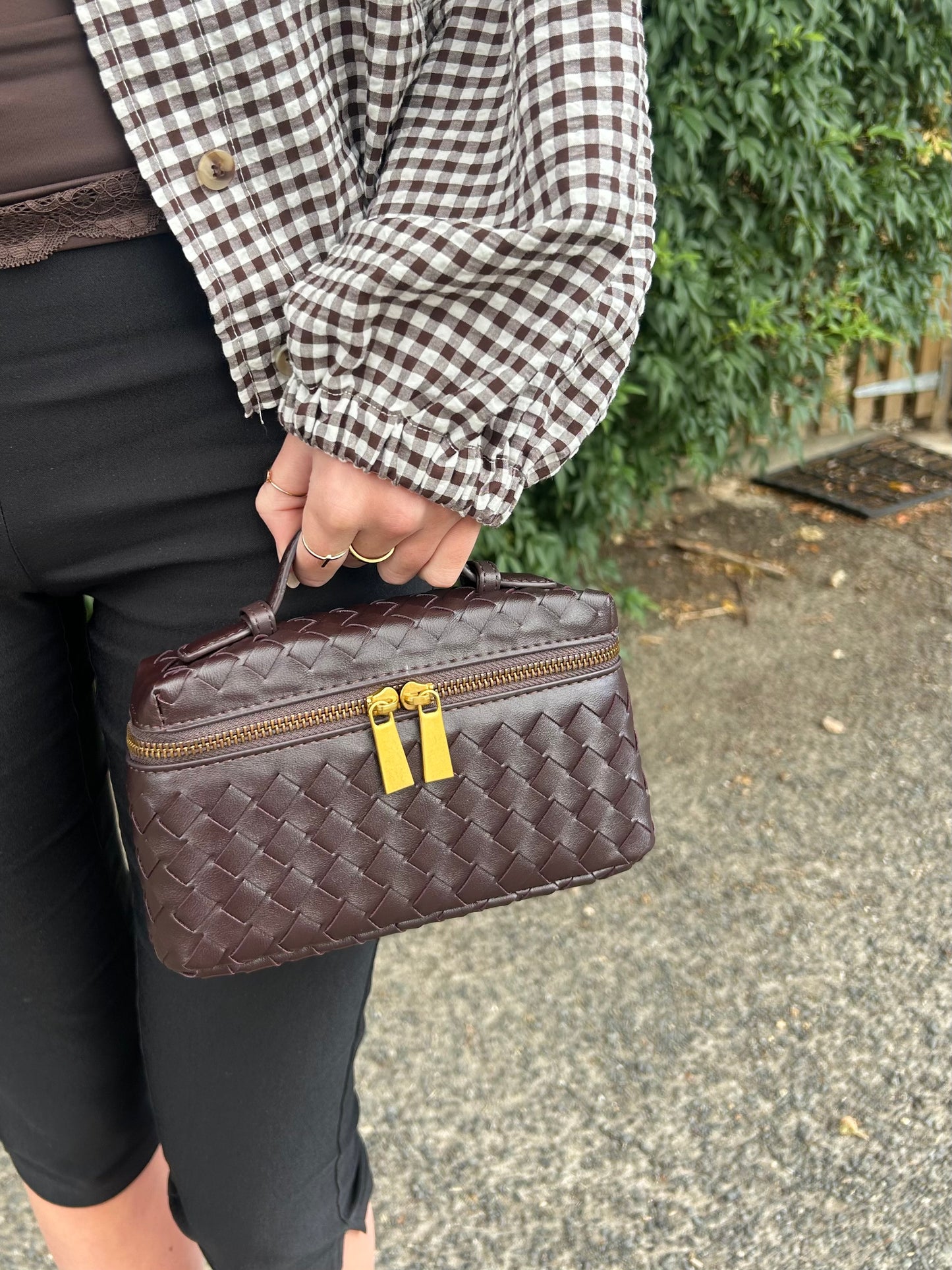 The Romy Woven Vanity Bag