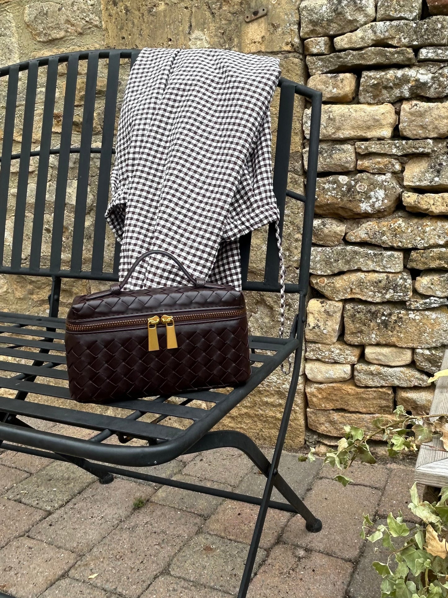 The Romy Woven Vanity Bag