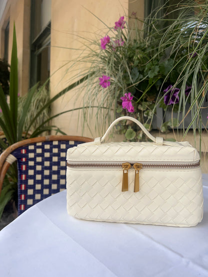 The Romy Woven Vanity Bag