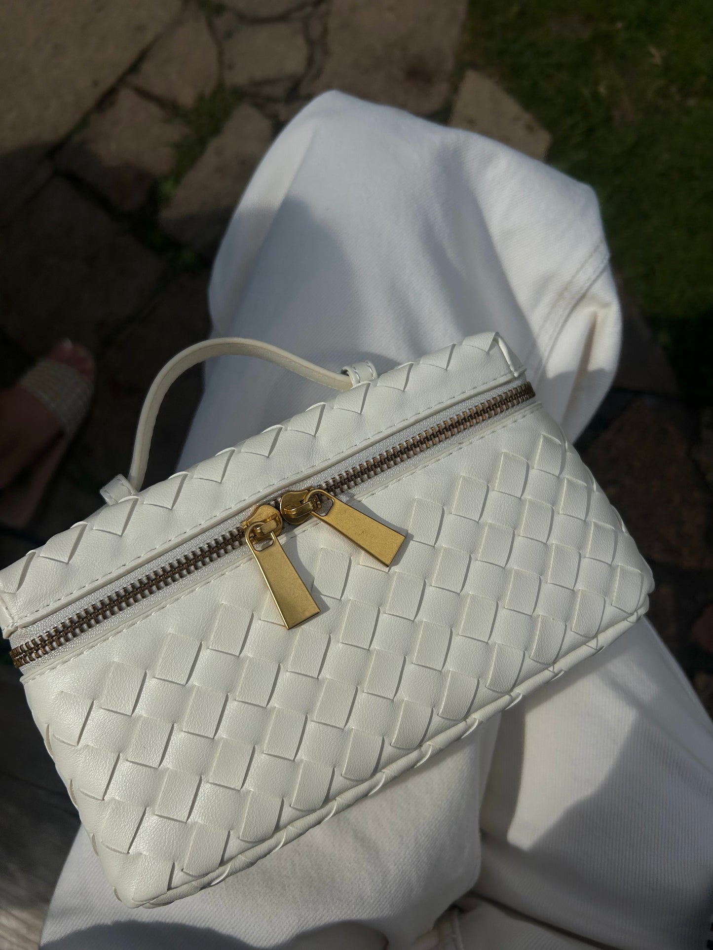 The Romy Woven Vanity Bag