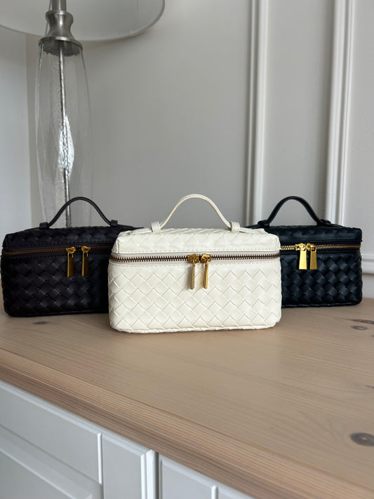 The Romy Woven Vanity Bag
