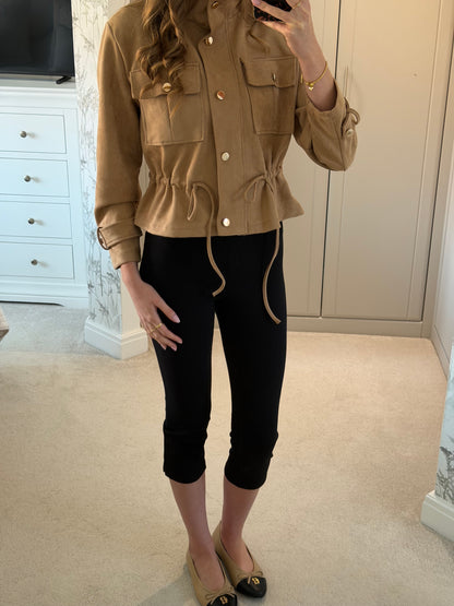 Faux Suede Lightweight Jacket