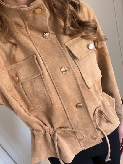 Faux Suede Lightweight Jacket