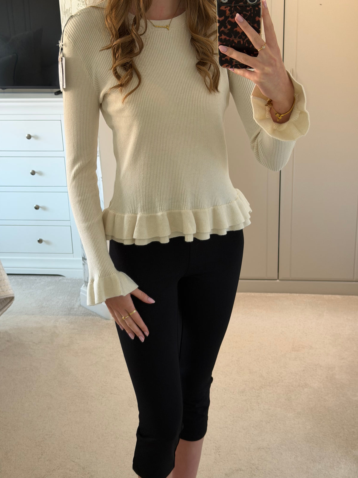 Frill Scarf Jumper