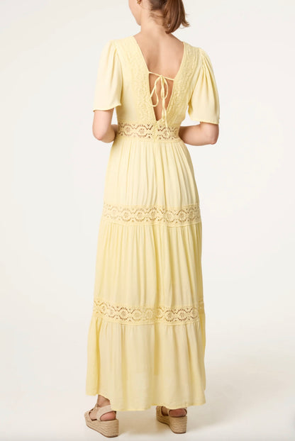 Lemon Tiered Dress